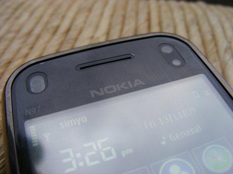 фото Nokia N97 mini черного цвета (Cherry Black) - вишнево-черный Нокиа Н97 мини
