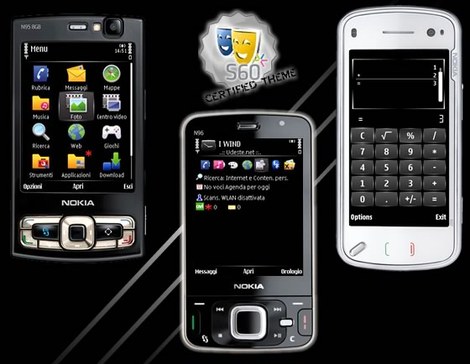 Тема Black Cutter для Nokia 5800, N97, 5530 скачать  темы