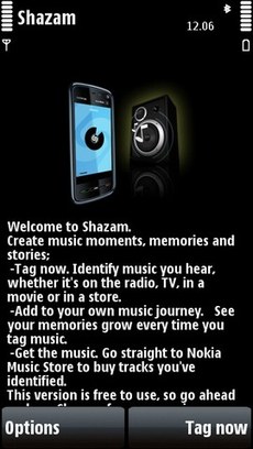 Программа Shazam для Nokia 5800 скачать 