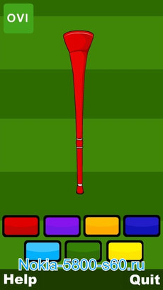 Программа Vuvuzela (звук вувузелы) для Nokia 5800, 5530, 5230, X6, C6, N97