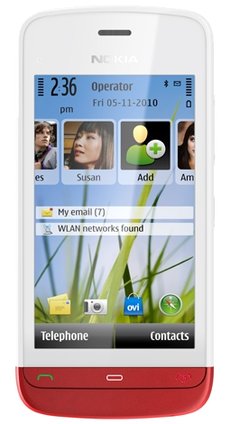 Отзывы Nokia C5-06 белый с красным