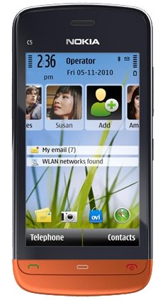 Мобильный телефон Nokia C5-06 black orange